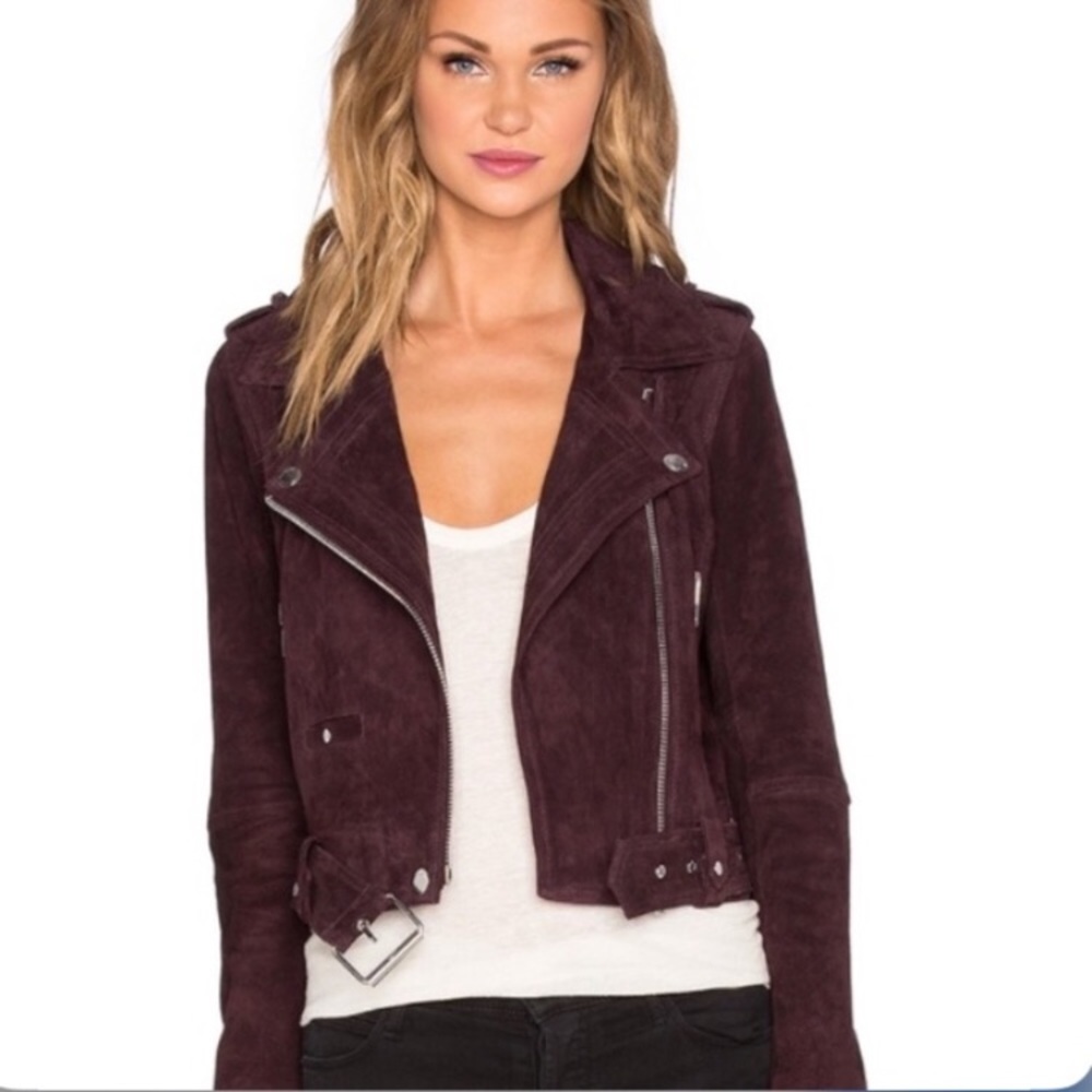 BLANK NYC suede bomber jacket